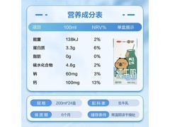 三元小方白脱脂纯牛奶，满减满折，到手39.9元！