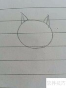 斑点猫简笔画教程