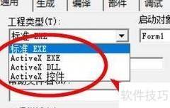 VB工程类型设置方法