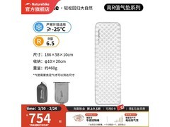 挪客户外徒野R6.5充气垫直降65元！
