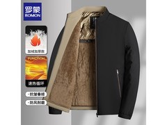 罗蒙男士加绒行政夹克，到手仅72.9元