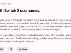玩家Switch 2因不当用户名被永久封禁