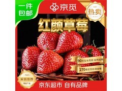 京觅湖北红颜草莓2盒500g，领券满16减5仅19.99元