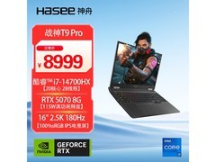 神舟战神T9 Pro游戏本7610元