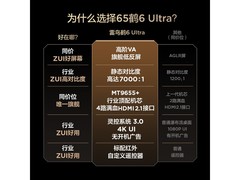 雷鸟鹤6 Ultra 65英寸MiniLED电视特惠