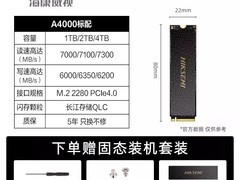 海康威视1TB SSD C4000到手仅1043元