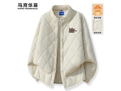 马克华菲男士2025菱形格棉服低至82.41元