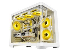 鑫谷流莹光弧白色机箱特惠