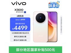 vivo X300 12GB+256GB热售，低至3899元