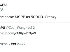 英伟达RTX 5090 D v2显卡即将发售：显存缩减至24GB，售价或低于现款