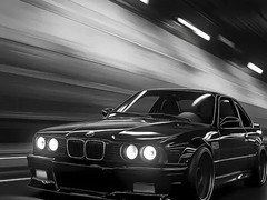 暗黑系汽车壁纸：高分辨率呈现机械质感与视觉张力