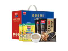 西麦黑芝麻核桃粉燕麦片礼盒特惠，1050g仅21.9元