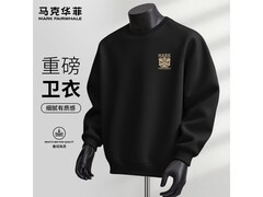 马克华菲男士卫衣黑款，券后59.9热卖