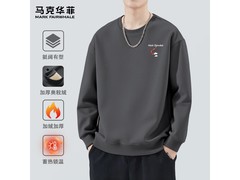 马克华菲秋冬中灰红爱心熊卫衣低至62.41元