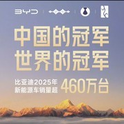 比亚迪第一/零跑新势力销冠 2025年主流车企全年销量汇总