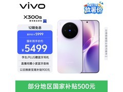 vivo X300s梦核紫款5G手机直降900元