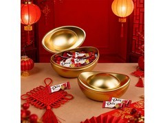 德芙90g牛奶巧克力金元宝2盒礼盒，仅59.9元！