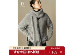 独束大码高阶灰马海毛毛衣1件5折