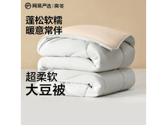 网易严选云感深睡大豆被五折