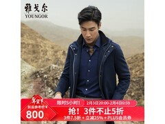 雅戈尔商务大衣，原价1599到手499.6