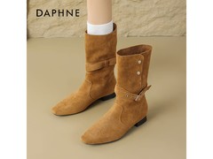 达芙妮美拉德西部粗跟堆堆靴低至78.95元