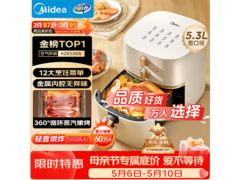美的5L空气炸锅，活动价低至111元