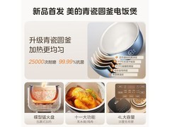 美的青瓷抗菌电饭煲4L