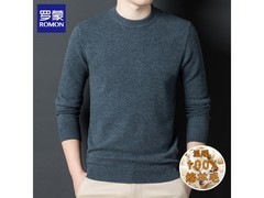 罗蒙纯羊毛针织毛衣108元