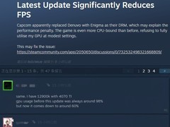 生化危机4：重制版换DRM后性能反降，玩家质疑Enigma方案致帧率腰斩