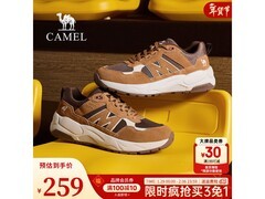 骆驼男款网面增高运动鞋