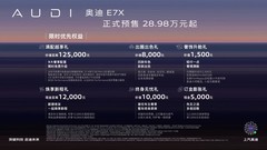 奥迪E7X开启预售限时28.98万元起 入门即满配