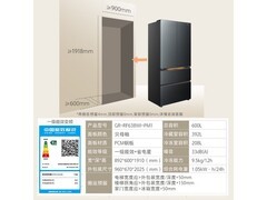 东芝大白梨黑金冰箱600L