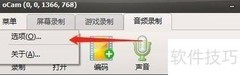oCam如何开启托盘图标
