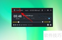 PotPlayer托盘图标显示方法