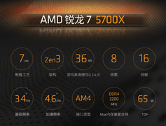 DDR4 平台黄金搭档 AMD 锐龙7 5700X处理器攒机优选