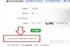 查询违章与驾驶证记分方法