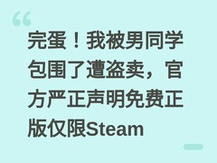 完蛋！我被男同学包围了遭盗卖，官方严正声明免费正版仅限Steam