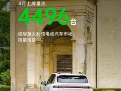 零跑汽车4月意大利销量达4496台，纯电市占率33.5%稳居第一