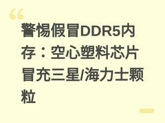 警惕假冒DDR5内存：空心塑料芯片冒充三星/海力士颗粒