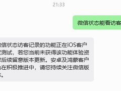 微信状态访客记录功能上线iOS灰度测试，支持查看浏览人数与访客状态