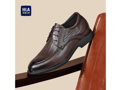 HLA海澜论坛41码棕色男休闲鞋5折购