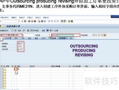 SAP外协加工单修改指南