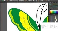 绿蝴蝶图案设计灵感