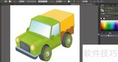 绿卡车图片创意设计