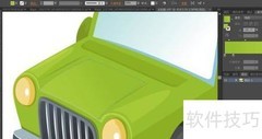 绿卡车图片创意设计