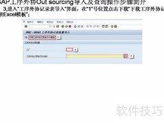 SAP工序外协导入查询指南