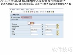 SAP工序外协导入查询指南