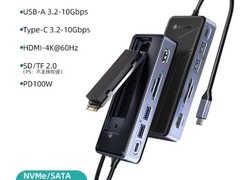 尤达大师8合1 M.2硬盘盒低至259元