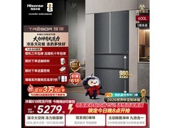 海信大冻梨冰箱600L超薄零嵌