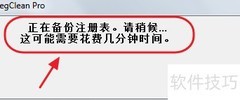 RegClean Pro注册表备份还原